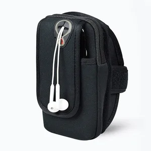 Sports Armband Running Flip Bag Case for iPhone Universal Smartphone Mobile Phone Earphone Holes Keys Arm Bags Pouch