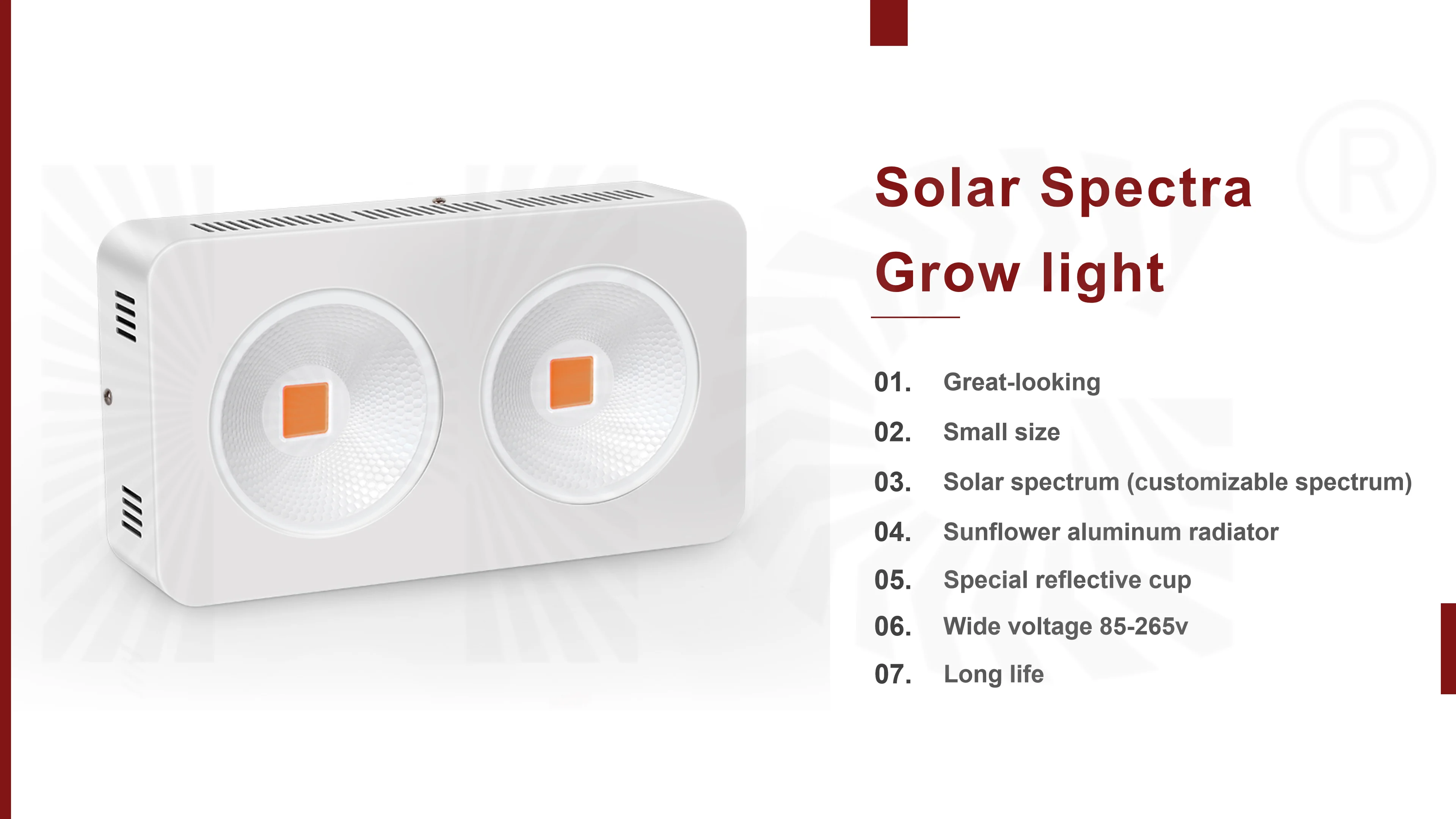 Ra98 Full Spectrum Led 100w 200w Analog Solar Sunlight Spectra Led 4000k Health Lighting