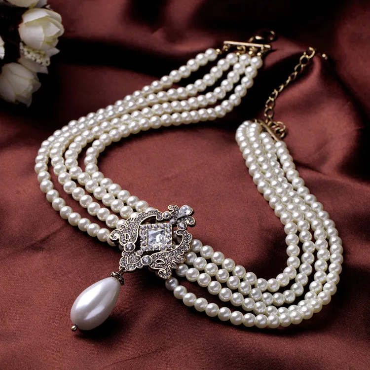 Hot sale Bohemia pearl necklac