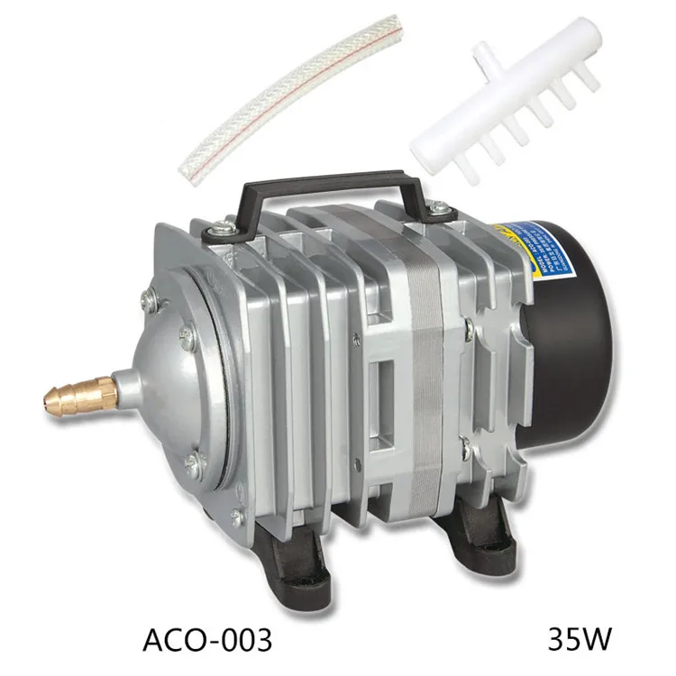 

65L/min RESUN ACO-003 Mini Electromagnetic Air Compressor for Aquarium Fish Tank Hydroponics Pond Air Aerator Oxygen Pump