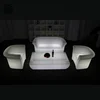 Outdoor 16 Colors Changing Rechargeable Illuminated Glow Up LED Sofa for Party Event