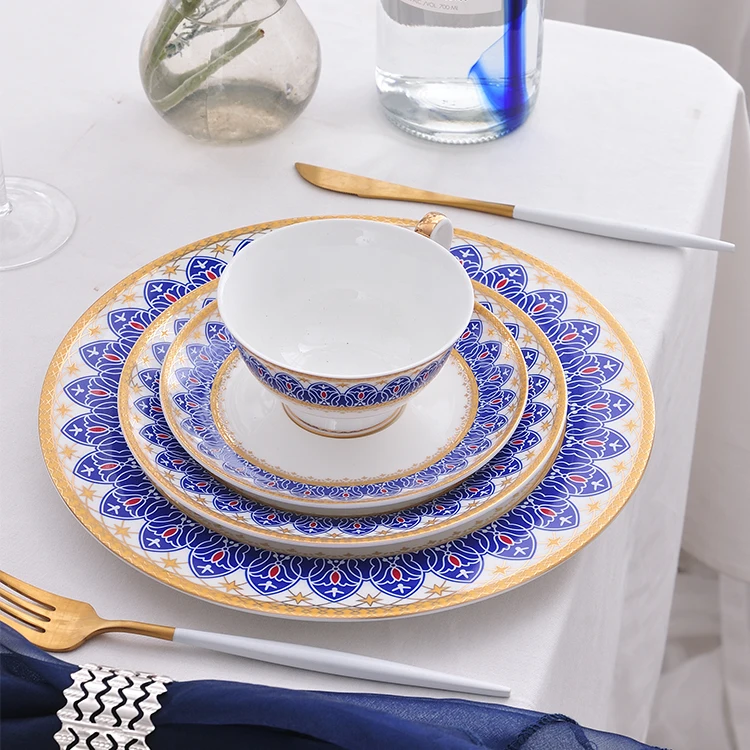 china supplier beautiful decal bone china dinner set good design ceramic dinnerware table set
