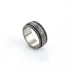 15887 XUPING large size stainless steel 316 rings+men black gun color stainless steel ring jewellery