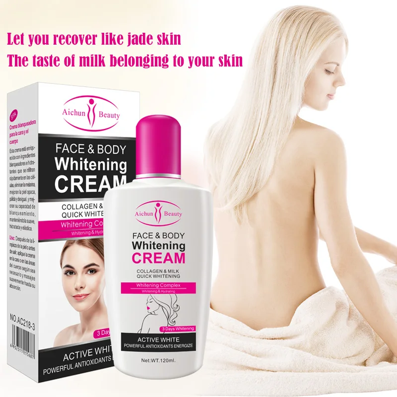 
Aichun beauty Best Moisturizing Quick 3 days Body Lotion Natural Care Black Skin Whitening Cream 
