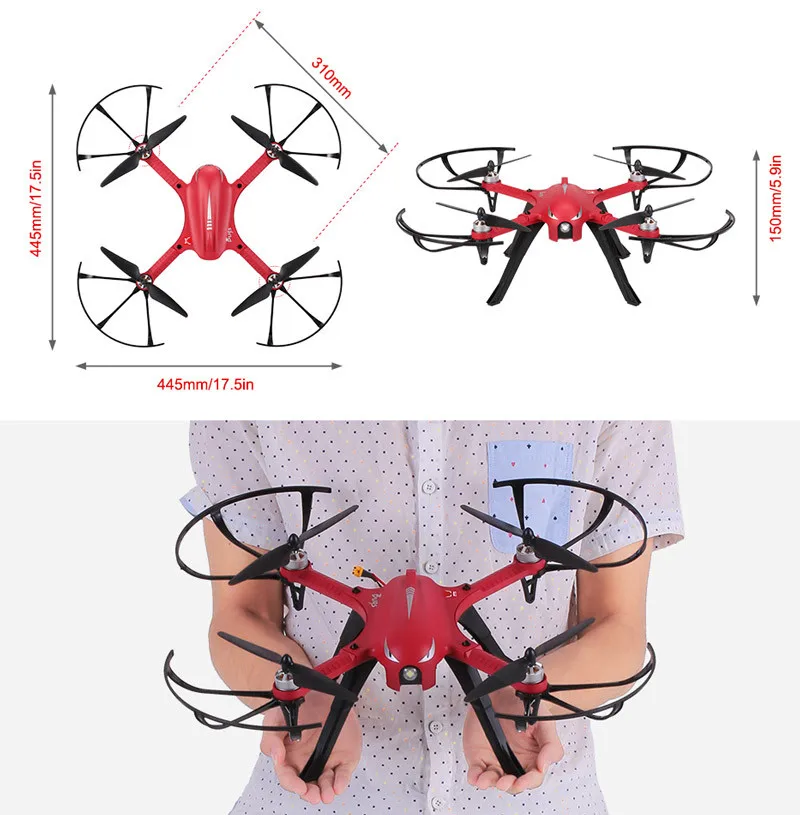 1893-bugs 3 Brushless Motor Drone Support C4000 Gopro 3/4 Xiaoyi Action