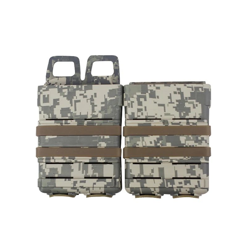 

ActionUnion ABS Tactical Camouflage FAST magazine clip attachment box (medium)5.56 for M4/AR magazine pouch, Black,tan,od