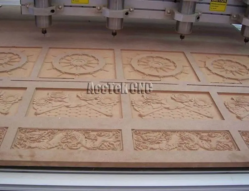 China 3 heads high accuracy wood router for engraving cutting  AKM1325-3