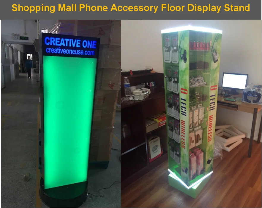 Custom Hot Sale Mobile Accessory Display Case For Phone Charger/cables