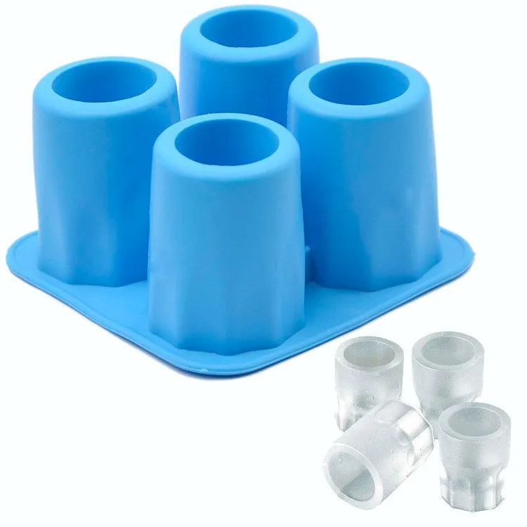 Bpa Free Novelty Silicone Ice Molds,Round Ice Cup Mold 4 Cups - Buy ...