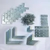 China Goods Wholesale Small Galvanized Steel Metal Corner Angle Brackets for fence