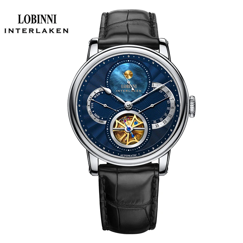 

Luxury Custom Logo Blue Color Dial Oem Watches Fashion Transparent Men Automatic Movement Wrist Hand Watch, 6 colors