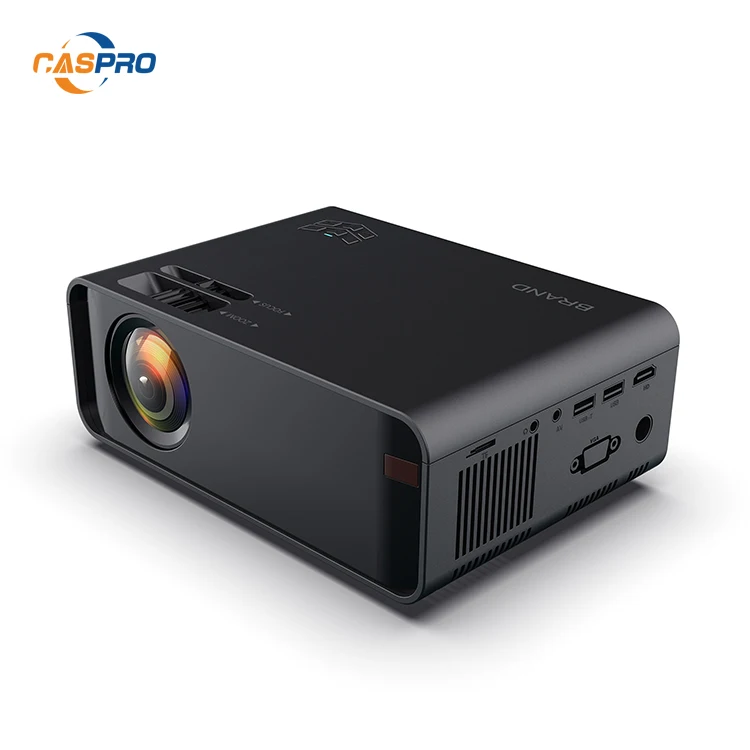 

Home Theater Projector, 2400 Lumen Video Projector Supports 1080P Full HD, Mini Projector Compatible with AV/VGA/HDMI/USB/ SD