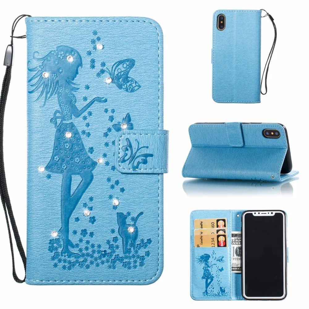 

Mobile Case for iPhone 8 x Stamp Dreamcatcher Fashion Cartoon Sexy Girl Flip Leather Cases Cover for iPhone 8 5 5S 6 6S 7 Plus, N/a