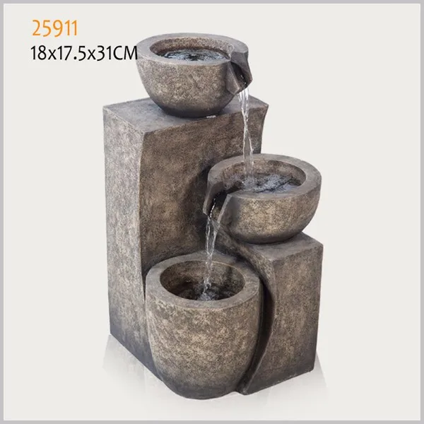 Polyresin indoor table fountain item feng shui mini water fountains