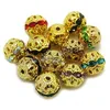 Best quality gold rhinestone beads,color loose bead for jewelry making