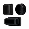 LDPE black round square rectangular furniture feet fencing tube chair glides plastic pipe end cap insert