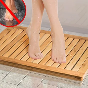 bamboo shower mat