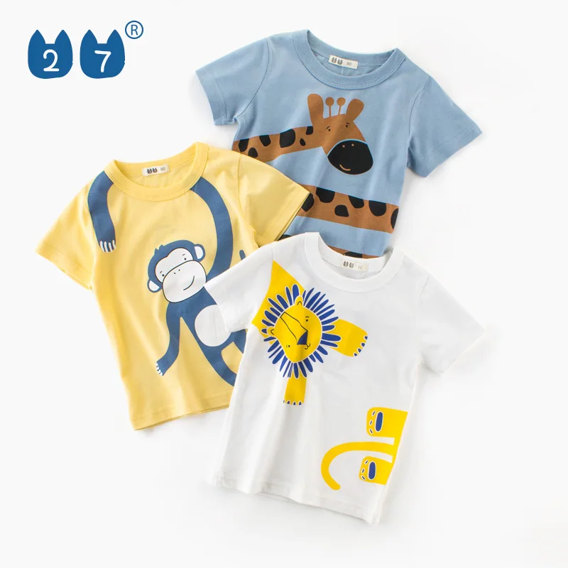 

New arrival designer korean style 100% cotton kids tshirts for boys