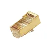 XL-513 Gold plated pin Cat6 RJ45 Modular Connector Plug Shield FTP Gold-plated Copper Shell