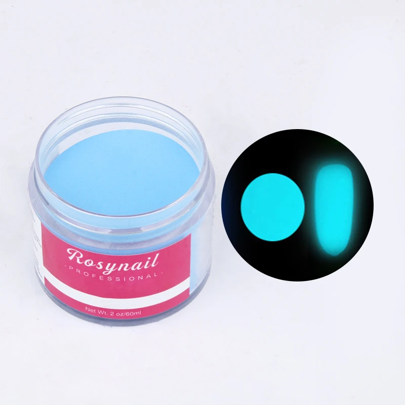 

OEM factory wholesale 3 in 1 Glow In Dark Acrylic Dipping Nail Powder, 24