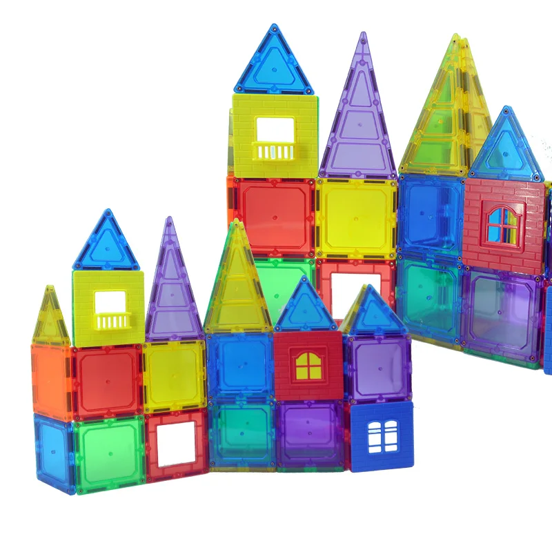 clear magnetic building blocks