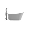 Up-To-Date Milk White Sitting Clipper-Built Irregular Antique Bath Tubs