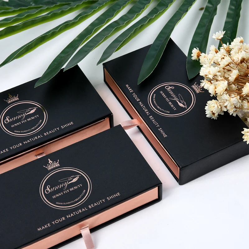 

High quality new 100% cruelty free double layered faux mink fur lashes, Natural black