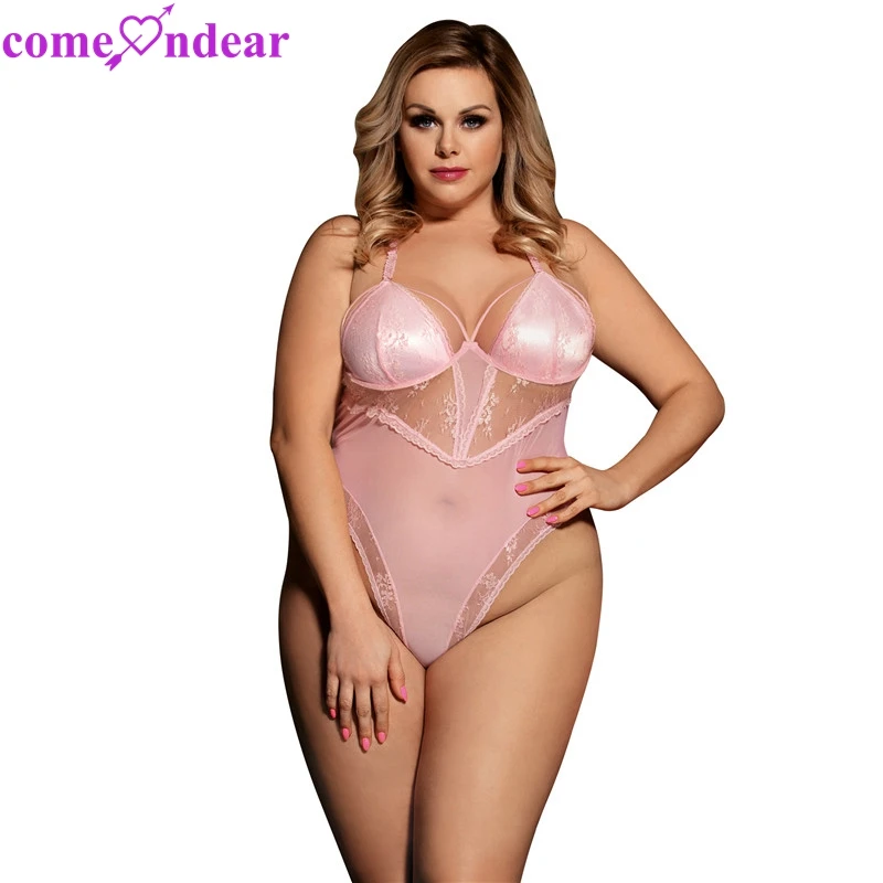 

Manufacture In Stock Pink Lace Plus Size Ladies Adult Sexy Teddy Lingerie, Pink ladies adult sexy teddy lingerie