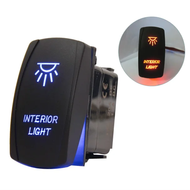 Waterproof Atv Utv 12v 24v Led Light Auto Marine Rocker Switches