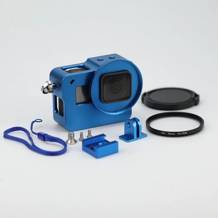 
Aluminum Alloy Housing Case Go pro Cage for Gopro Hero 7 6 5 Black Action Camera with UV Filter 