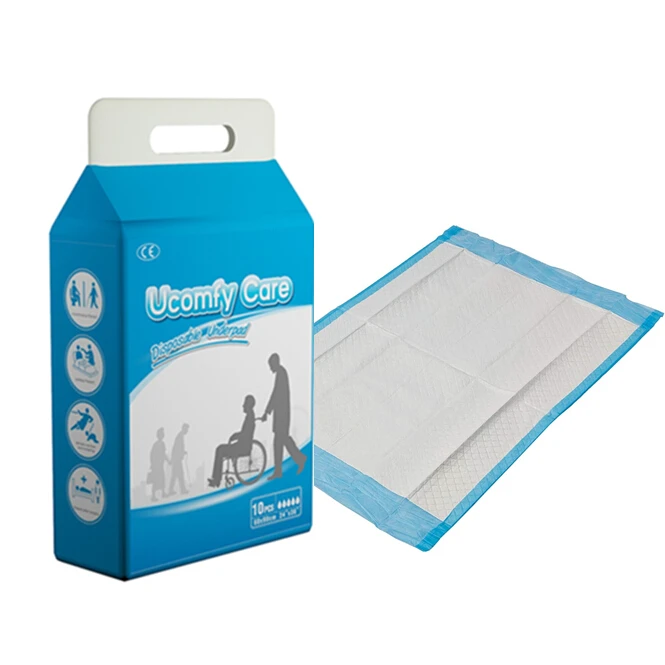 

Medical and hospital use disposable 5 ply bed pads, White,blue, green, pink
