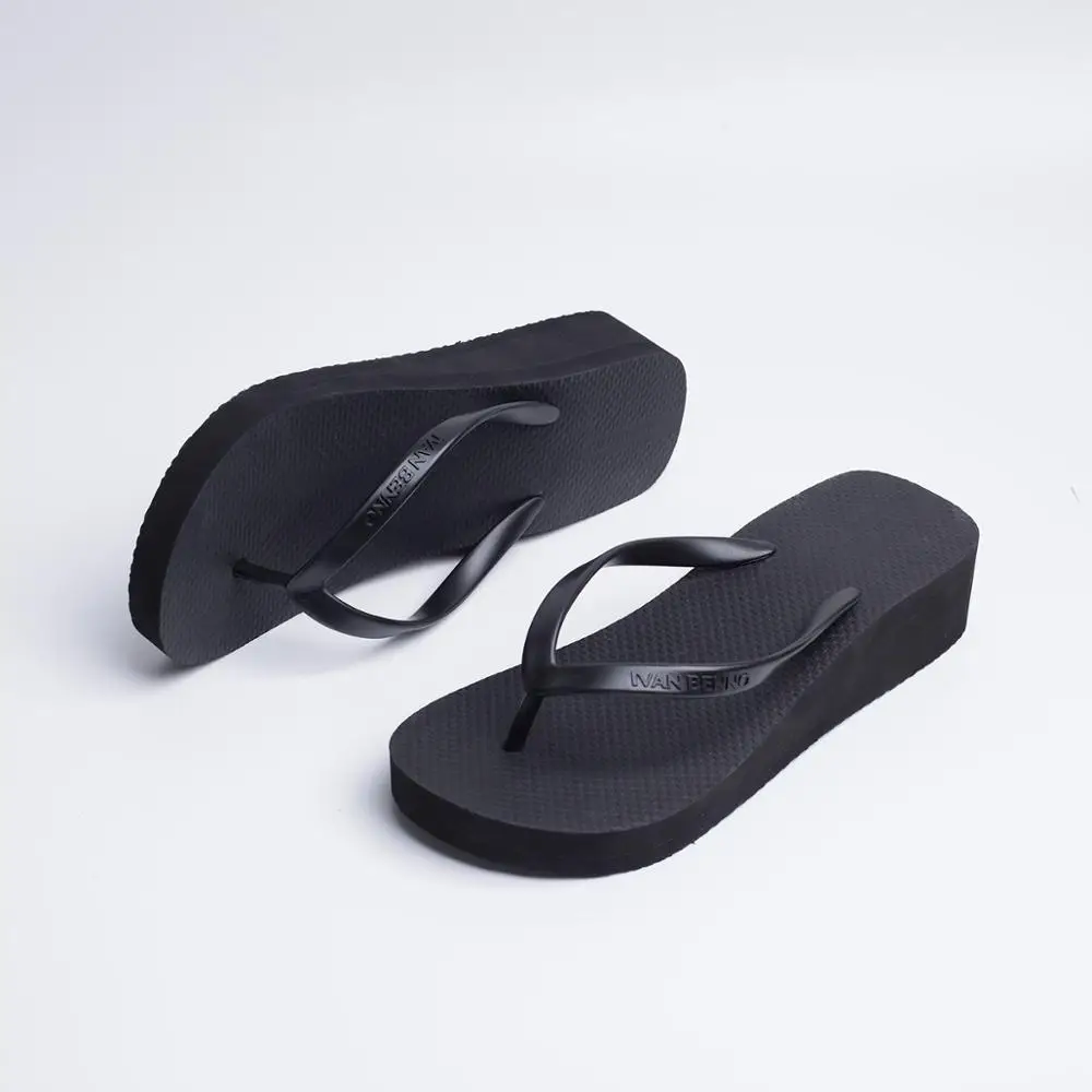 rubber wedge flip flops