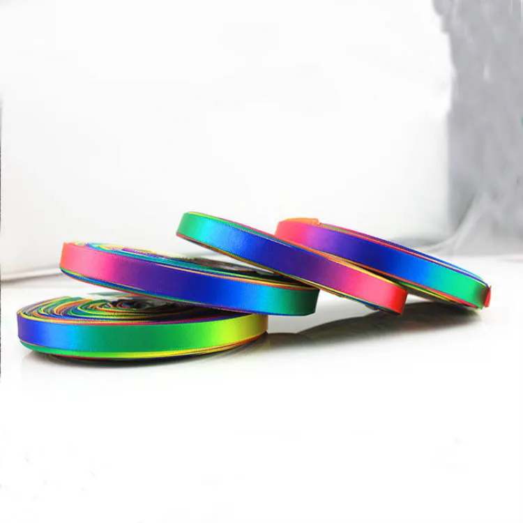 

Wholesale Custom Gift Decoration Rainbow Ribbon