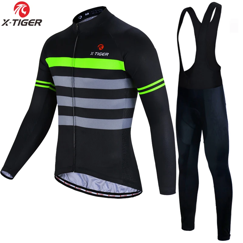 

X-TIGER Winter Thermal Fleece Cycling Jersey Set Racing Bike Clothes Ropa Ciclismo Invierno MTB Bicycle Clothing Cycling Set