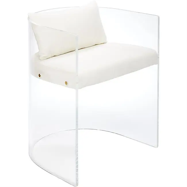 Clear Acrylic TV Table with Wheels