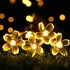 Holiday decoration outdoor solar led cherry flower string lights curtain string light outdoor light string