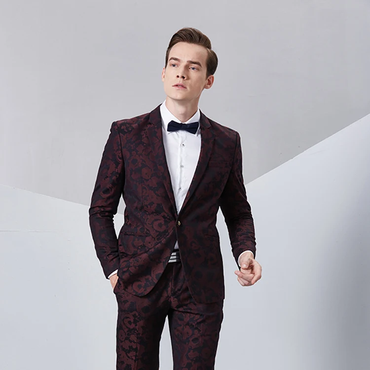 

Jackets+Pants wholesale tailored suit 100%wool custom made red or blue tuxedo italian wedding suits for men, Customized