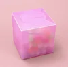 hot sale small mini plastic candy box frosted box in color material