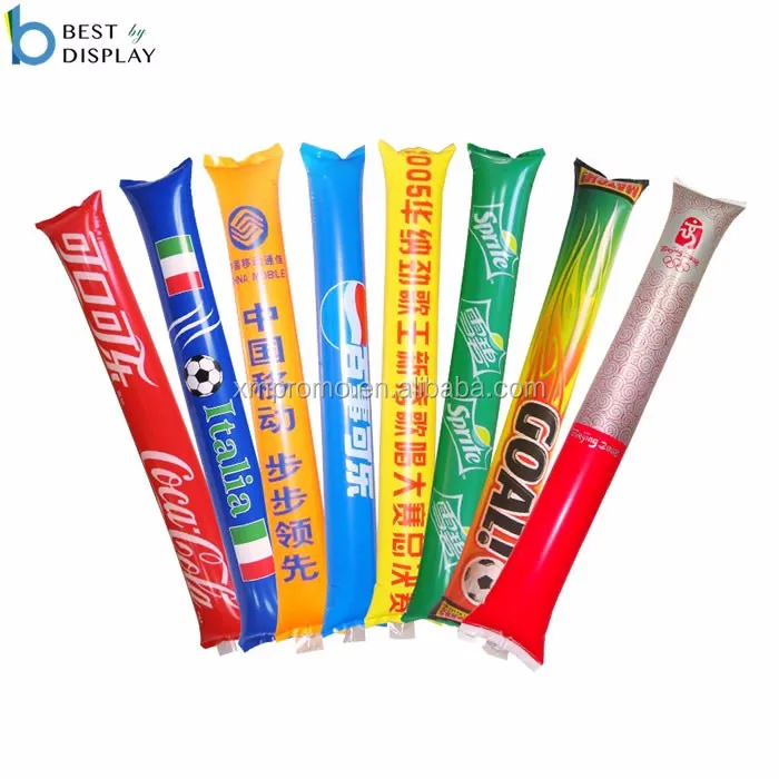 
Customized events inflatable balloon stick clappers noise cheering sticks 