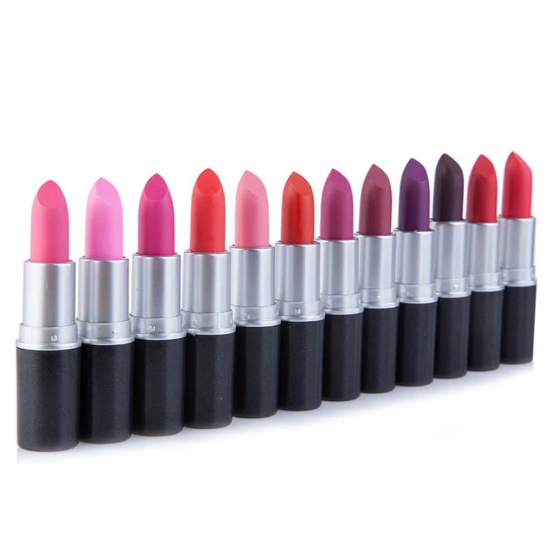 

OEM ODM Professional Low MOQ Solid No Logo Colorful Cosmetics Female Guangzhou Private Label Matte Lipstick