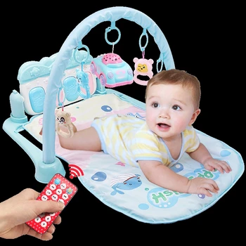 baby girl play mat with piano