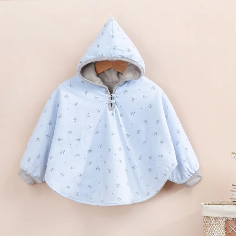Winter Baby Boy Clothes Infant Coat Reversible Newborn Poncho Outerwear