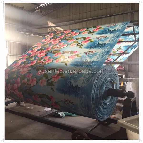 100 Polyester Microfiber Brushed Printed Bed Sheet Fabric For Home