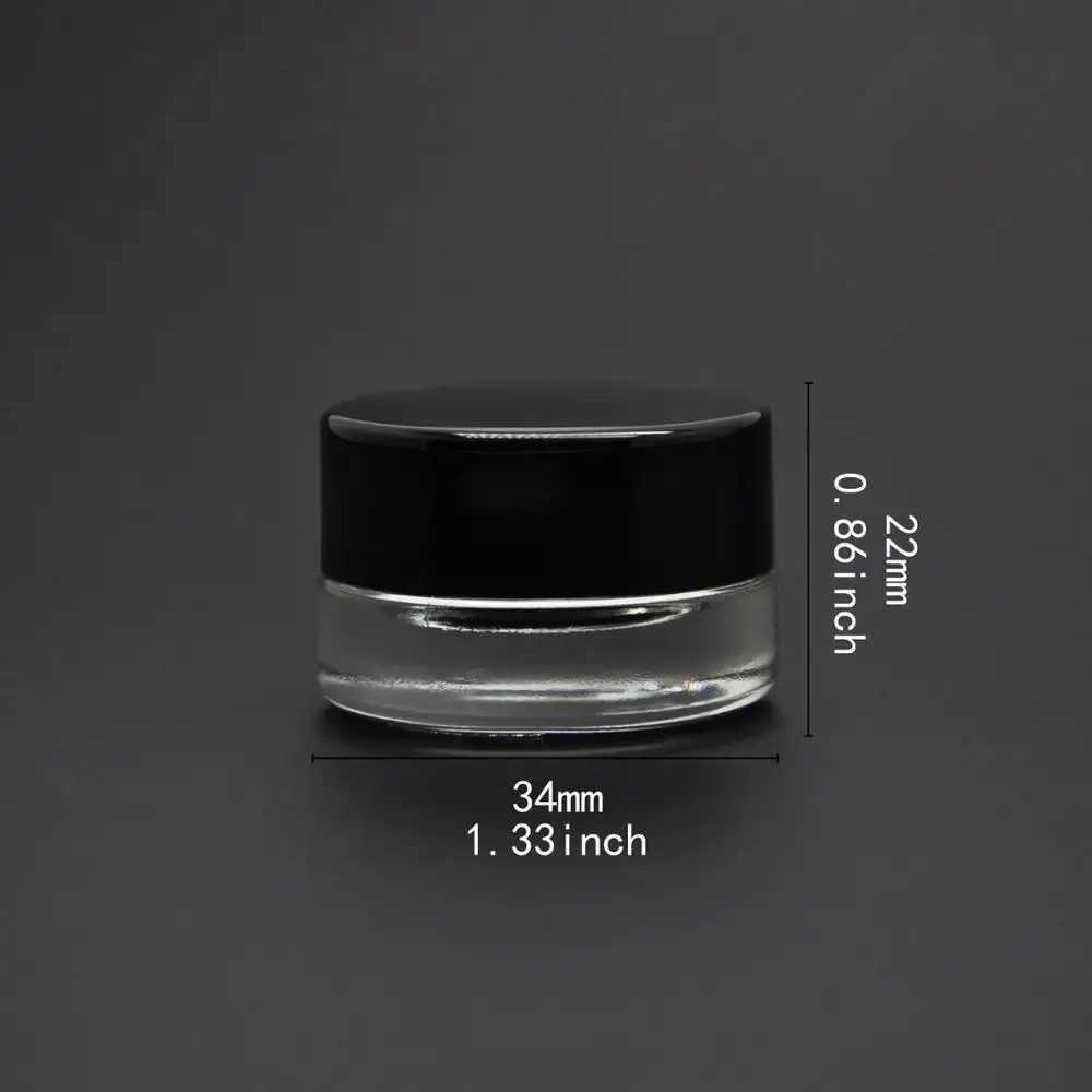 1gram 5ml Glass Concentrate Dab Glass Jars Packaging With Silicone Lid