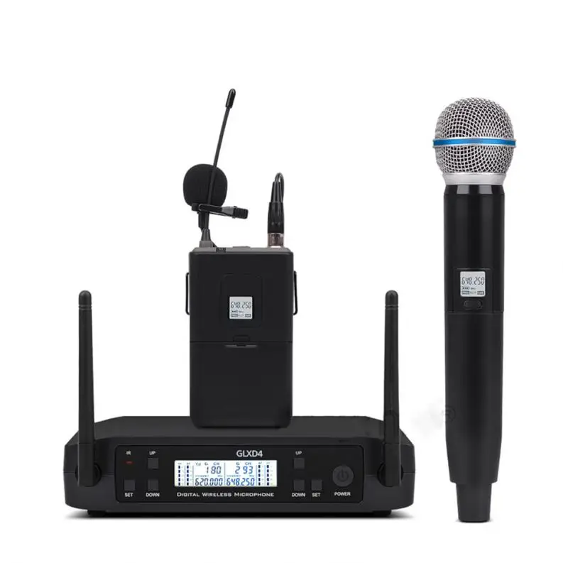 

Professional High Performance 900Mhz Radio Wireless Microphone, Black