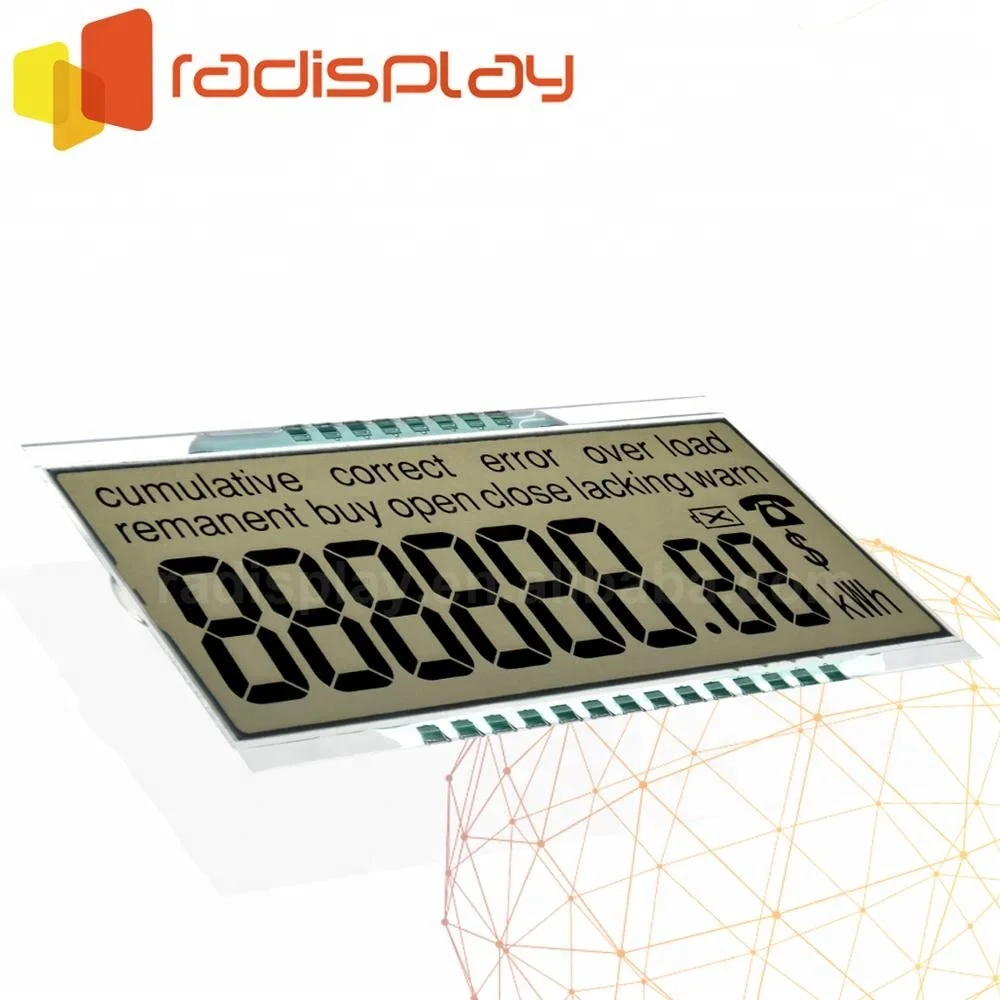 
4 Digit Tn Custom 7 Segment Energy Meter Lcd Display Panel 