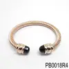 Original Equipment Manufacturer Wholesale Fashion Jewelry 18K Gold Plated Fashion Bangle Leather Skull Bracelet