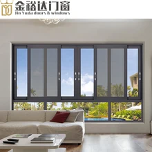 Made in China janela deslizante liga de alum&iacute;nio portas e Janelas de alum&iacute;nio portas e Janelas quebradas ponte superior marca 10 ano wa
