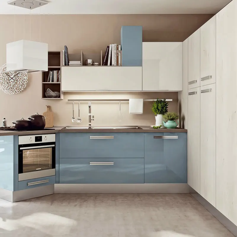 High glossy acrylic kitchen furniture waterproof kitchen cabinet for small kitchen