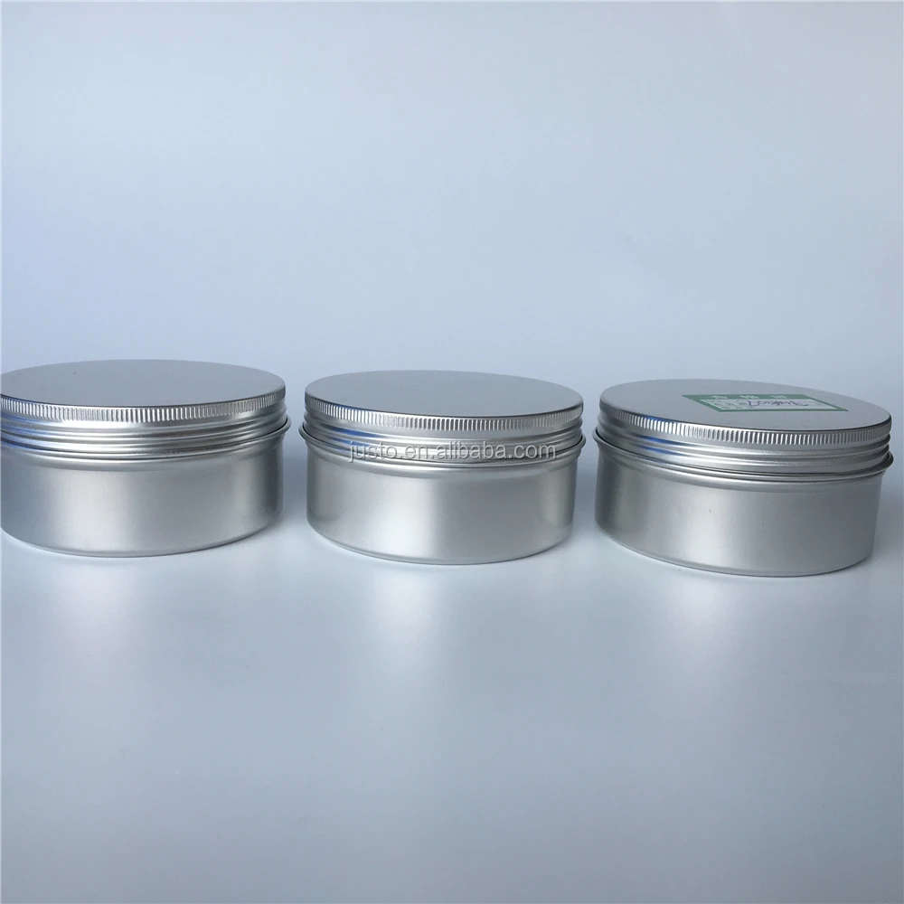 Wholesale 250ml Aluminum Tins Candle Aluminum Jars Cosmetics Tins For